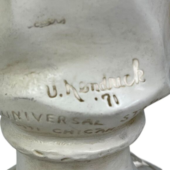 Kendrick Universal Statuary Co Saxophone Boy & Girl Bust Statues 1971 Home Decor - Picture 11 of 14